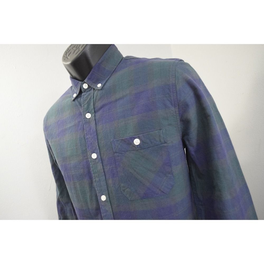 Topman‎ Button Up Dress Shirt Plaid Classic Fit Long Sleeve Mens Size Small